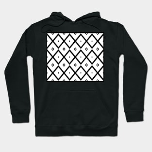 Abstract geometric pattern - black and white. Hoodie